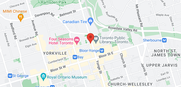 map of 1 YORKVILLE AVE